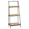 Olivia & May Industrial Wood Shelving Unit Brown: 3-Tier Bookcase, No Assembly, Open Storage - image 2 of 4