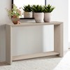 Rosary Blenn 47" Modern Console Table with Shelf – Light Wood Entryway Table - 2 of 4