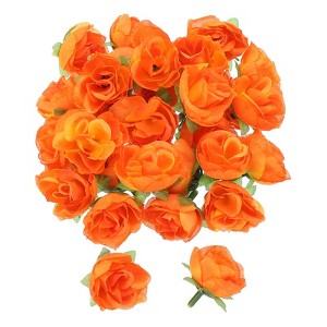 Unique Bargains Mini Silk Fabric Plastic Durable Reusable Artificial Flowers 50 Pcs - 1 of 4
