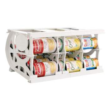 Shelf Reliance Compact Cansolidator Pantry Kitchen Organizer Holder with Rotational and Adjustable Panel Systems