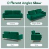 Dyonery 3 Seater Velvet Sofa Couch for Bedroom,68 In Loveseat Sofa with Tufted Seat Cushion and Bolster,Mid Century Modern Couch with Solid Wood Legs - 2 of 4