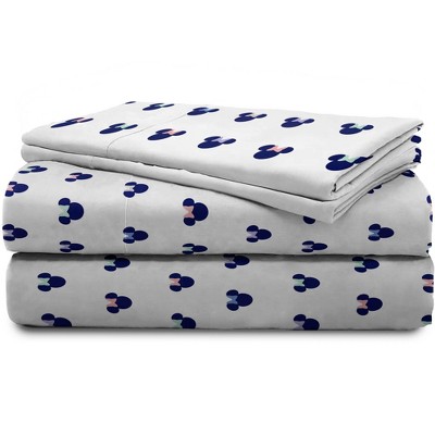 Minnie Mouse White Organic Cotton Full Sheet Set
