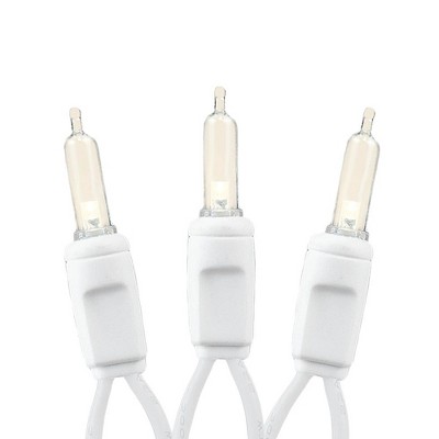 Warm White T5 LED Christmas Tree Lights with White Wire