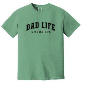 Simply Sage Market Men's Dad Life Is The Best Life Short Sleeve Garment Dyed Tee - 1 of 2
