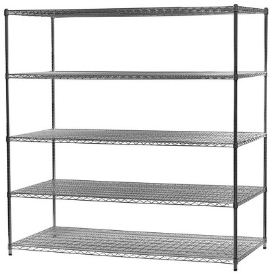 Shelving.com Chrome Wire Shelving with 5 Tier Shelves -