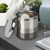 Stainless Steel Bathroom Vanity Countertop Storage Organizer Canister Jar - Nu Steel - 3 of 4