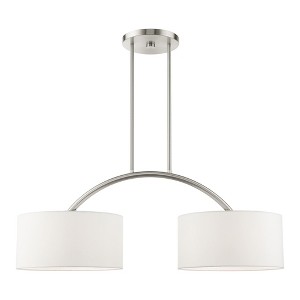 Livex Lighting Meridian 2 - Light Chandelier in  Brushed Nickel - 1 of 2