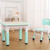 Kids Table & 4 Chairs Set, Height Adjustable Arts & Crafts Desk for Ages 2-10, Non-Slip Legs, Max 300lbs for Classrooms, Daycares, Home - 2 of 4