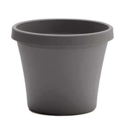 Bloem Terra 20.2 in. H X 24 in. D Plastic Planter Charcoal