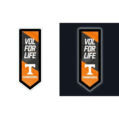 Evergreen Ultra-Thin Glazelight LED Wall Decor, Pennant, University of Tennessee- 9 x 23 Inches Made In USA