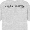 Modelo Wine, Glasses, Mosaic glass background EST 1925, Viva La Tradicion on Athletic Heather Short Sleeve Adult T-Shirt - 4 of 4
