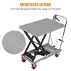 Hydraulic Lift Table Cart, Easy Lifting, 3mm Non-Slip Pads, Non-Leakage Hydraulic Pump, Manual Single Scissor Design - 3 of 4