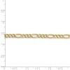 Black Bow Jewelry 4.75mm, 14k Yellow Gold, Hollow Figaro Chain Bracelet - 4 of 4