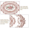 Unique Bargains Retro Lace Embroidered Polyester Placemat 2 Pcs - 3 of 4