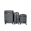 IZOD Legna Polycarbonate Hard shell Expandable Lightweight 360 Dual Spinning Wheels with Combo Lock 3-Piece Luggage Set - 3 of 4