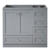 NicBex Bathroom Storage Cabinet without Sink, Morden Bathroom Vanity, 1 Spacious Cabinet and 4 Storage Drawers for Bathroom, Gray - 3 of 4