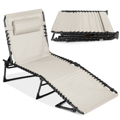 Best Choice Products Patio Chaise Lounge Chair, Outdoor Portable Adjustable Pool Recliner w/ Pillow