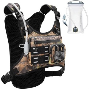 All-in-One Hydration Vest with Bladder, Lightweight Running Pack with Gear Holder & Reflective Panels - 1 of 4