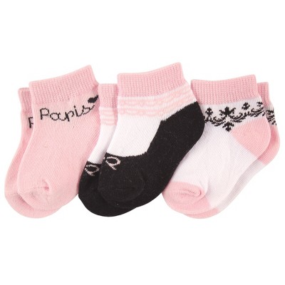 Luvable Friends Baby Girl Socks Set, Paris 3-pack : Target