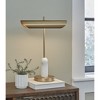 Signature Design by Rowleigh Marble Desk Lamp, Modern Metal Accent Lighting for Desks, 21" Tall - 2 of 4