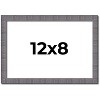PosterPalooza | Photo Size Textured Grey Picture Frame - UV Acrylic, Foam Board Backing, Hanging Hardware - 2 of 4
