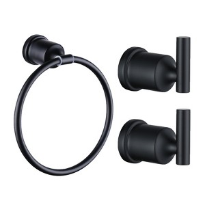 WOWOW 3-Piece Bath Hardware Set with Mounting Hardware in Stainless Steel - 1 of 4