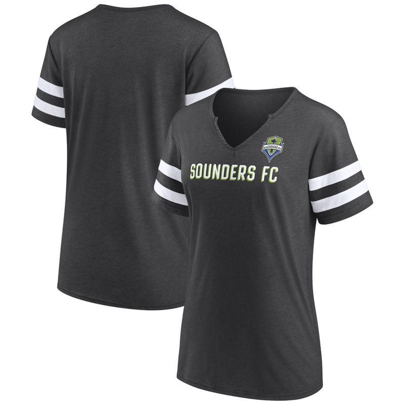 MLS Seattle Sounders Women&#39;s Split Neck T-Shirt, 1 of 4