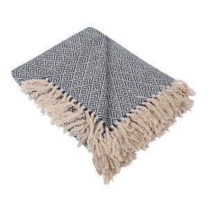 50"x60" Diamond Throw Blanket - Design Imports - 1 of 4