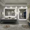 Apmir Super Bright Front & Back LED Lighted Anti-Fog Aluminum Alloy Framed Tempered Glass Bathroom/Vanity Mirror with ETL & 3-Year Warranty - 3 of 4