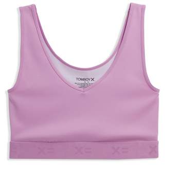 Tomboyx Compression Top, Full Coverage Medium Support Top Sugar Violet  Small : Target