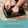 Lifepro Adjustable Dumbbells Set - 5in1-15lb weights Set & Single with Rack - Quick Adjust, Secure Grip - Compact Hand Weights for Men Women Home Gym - 3 of 4