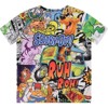 Boys Scooby Doo Throwback Shirt - Scooby Doo, Shaggy, Velma Tee - Sublimated Allover T-Shirt - 2 of 4