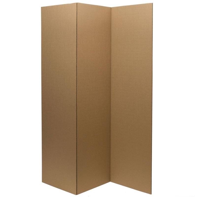 6' Cardboard Room Divider 3 Panel - Oriental Furniture, 3 of 5