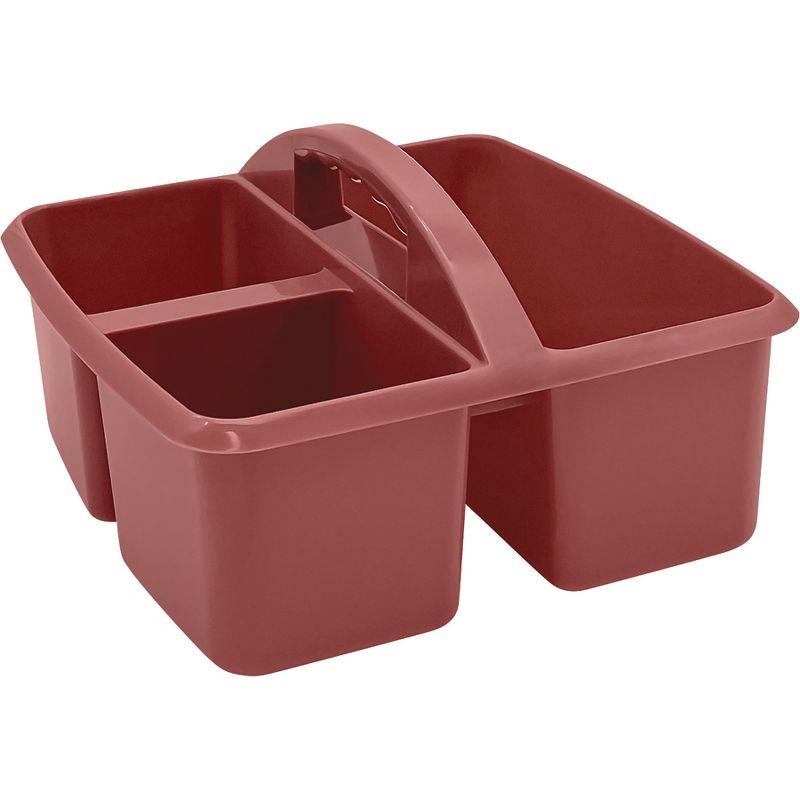 Teacher Created Resources® Plastic Storage Caddy, Deep Rose, Pack of 6, 2 of 5
