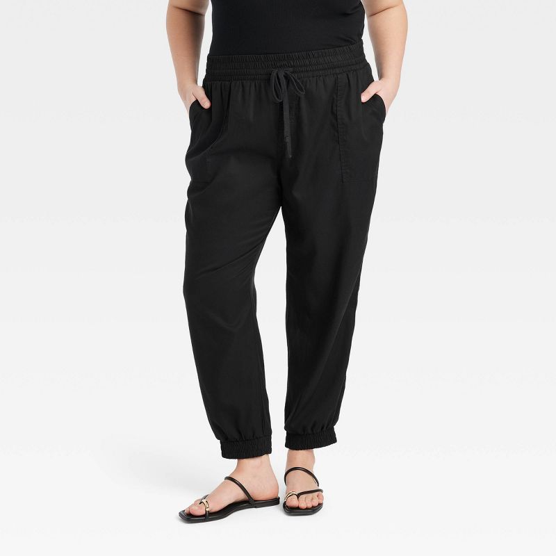 Women's High-Rise Modern Ankle Jogger Pants - A New Day™, 1 of 11