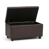 CAVINAS Faux Leather Storage Ottoman Bench with Stitched Design and Nailhead Trim,Storage Benches for Living Room,Bedroom - 2 of 4