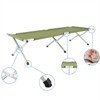 DOMETOUR foldable camp bed portable army green camping bed outdoor folding bed camping bed travel bed - 4 of 4