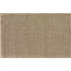 2'x3' Aqua Shield Squares Indoor/Outdoor Doormat Camel - Bungalow Flooring
