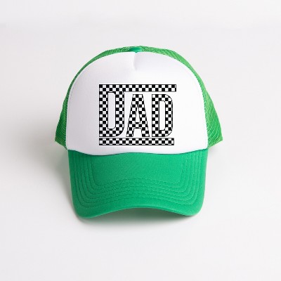 Simply Sage Market Dad Checkered Box Men's Foam Trucker Hat