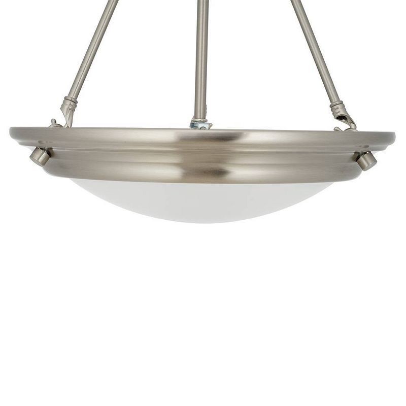 15&#34; 3-Light Pendant with Frosted Glass Shade (Includes LED Light Bulb) Dark Bronze - Cresswell Lighting, 6 of 11
