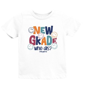 The Juniper Shop SmileyWorld New Grade Who Dis? Youth Short Sleeve Tee - 1 of 4