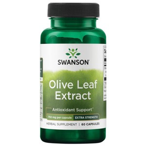 Swanson Herbal Supplements Extra Strength Olive Leaf Extract 750 mg Capsule 60ct. - 1 of 4