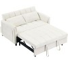 Sapphtopaz 52" Couches for Living Room 2-Seater Pullout Sofa Bed 3 in 1 Convertible Sleeper Sofa with Pillow & Pocket Small Loveseat for Bedroom - 2 of 4