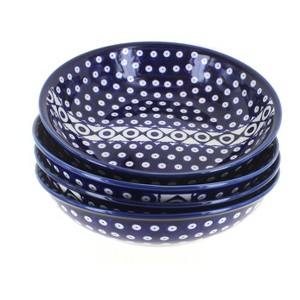 Blue Rose Polish Pottery 1013 Zaklady Large Salad Bowl Set - 1 of 1