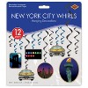 Beistle New York City Whirls, 15"-30", (12/Pkg) Multicolored - 3 of 4
