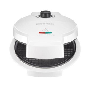 Proctor Silex Waffle Cone Maker: Nonstick Electric Griddle, Ice Cream Cone & Crepe Maker, 800W, Hand Wash, White - 1 of 4