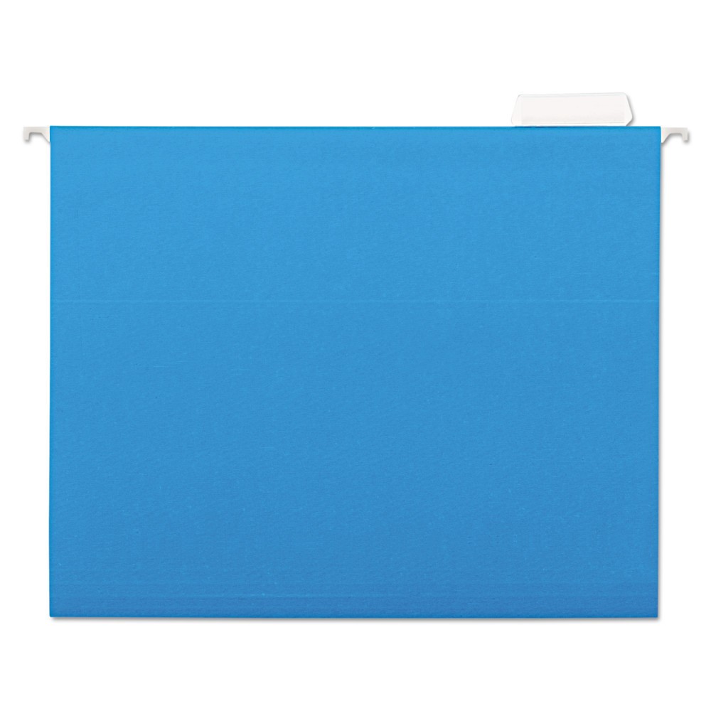 UPC 087547141168 product image for Universal One Hanging File Folders, 1/5 Tab, 11 Point Stock, Letter, Blue, 25/Bo | upcitemdb.com