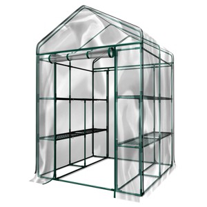 Home-Complete Walk in Greenhouse with PVC Cover Clear - 1 of 4