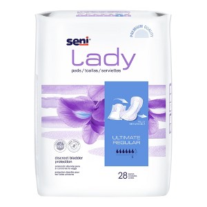 Seni Lady Ultimate Bladder Control Pad Heavy Absorbency 14.4 Inch Length - 1 of 4