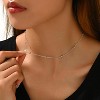 Dainty Gold Chain Necklace For Women - 18K Gold Plated Coin Disc Choker With Beaded & Paper Clip Layered Chain, Everyday Jewelry Gift - 4 of 4
